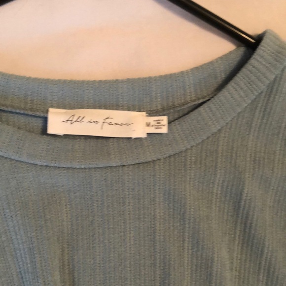 Blue ribbed top - Picture 3 of 5